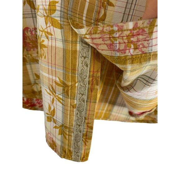 Men’s Ted Baker Rare SAMPLE short sleeve Shirt plaid size 4 Large 6236 - Picture 7 of 11